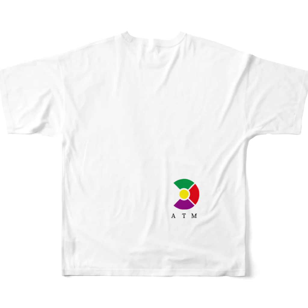 mkprのteam ATM ロゴ+頭文字 フルグラフィックTシャツの背面