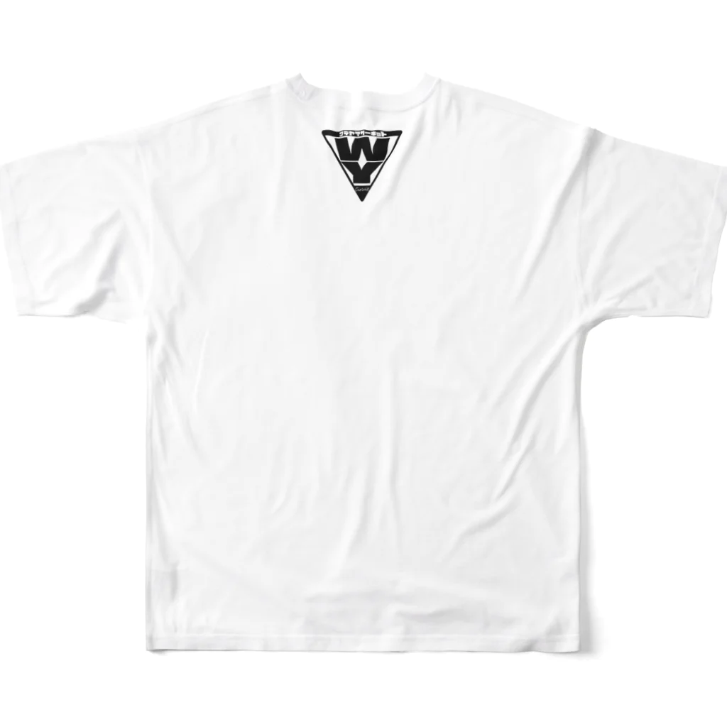 Yコンセプトのワデヤマくん All-Over Print T-Shirt :back