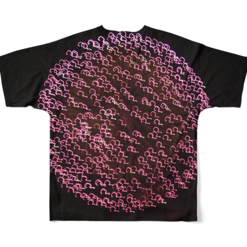 nokkccaの手ブレ花火大会 その2 All-Over Print T-Shirt :back