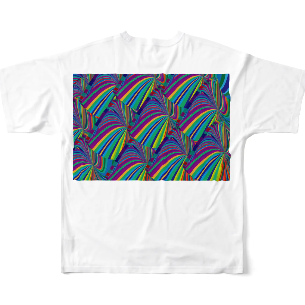 Contemporary　Artのspiral フルグラフィックTシャツの背面