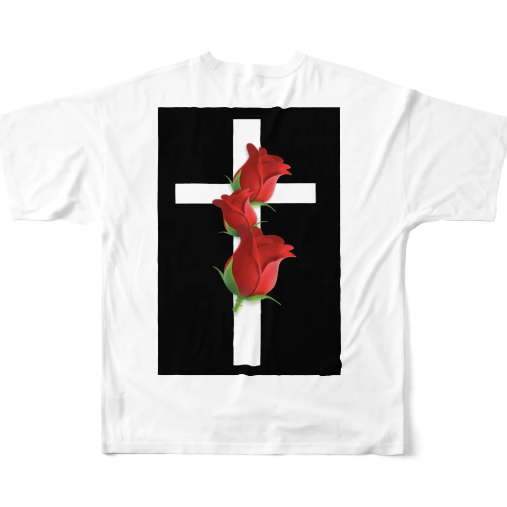 ABY(AKUMA BLESS YOU)の薔薇十字 フルグラフィックTシャツの背面