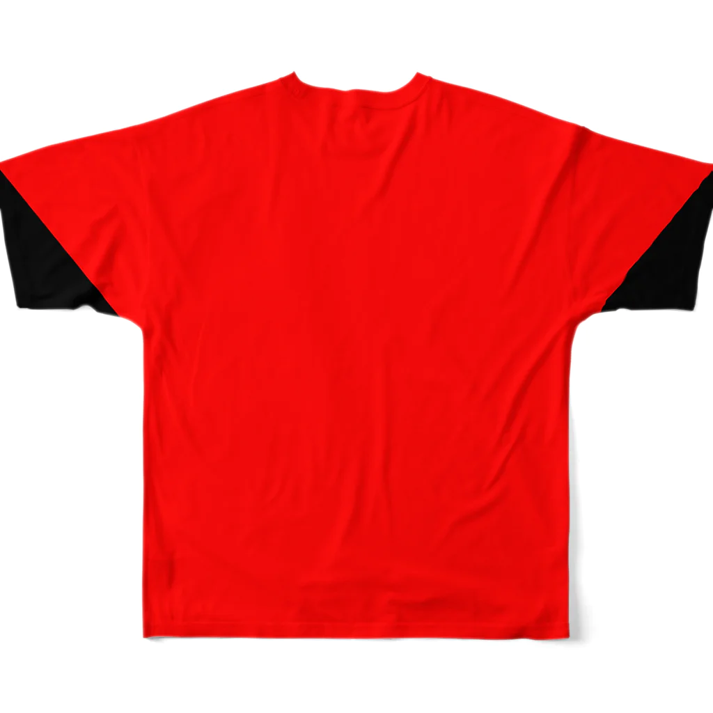 miconoitemの赤いちゃんちゃんこ フルグラフィックTシャツの背面