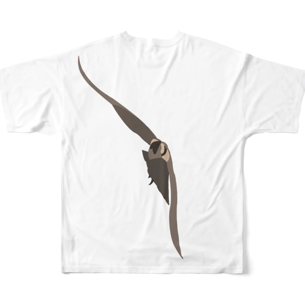 にゃんたまごのWing of the Fastest フルグラフィックTシャツの背面