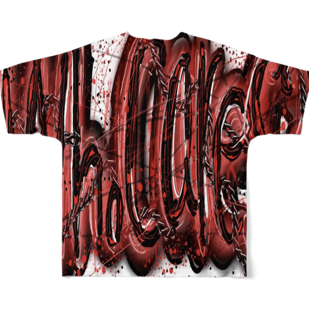 BROWNOのWho Cares? All-Over Print T-Shirt :back