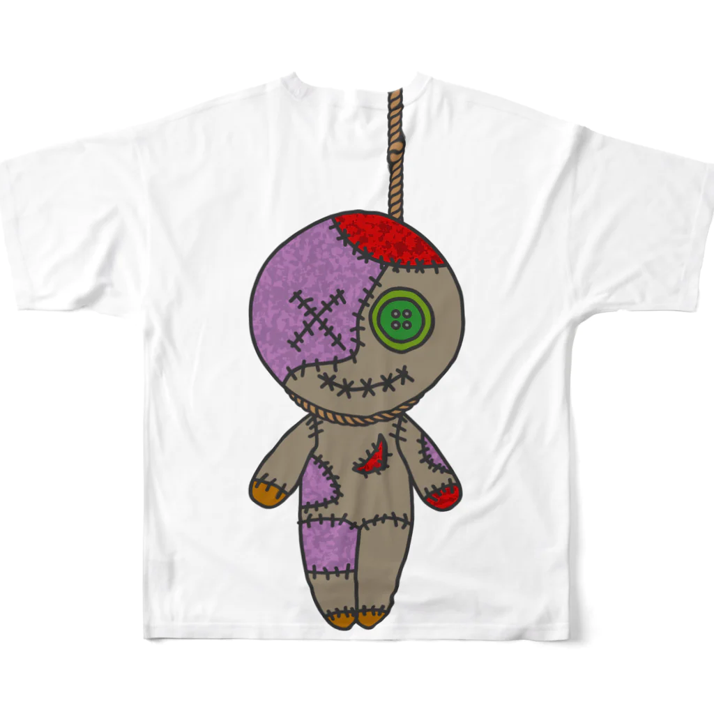 Ａ’ｚｗｏｒｋＳのHANGING VOODOO DOLL フルグラフィックTシャツの背面