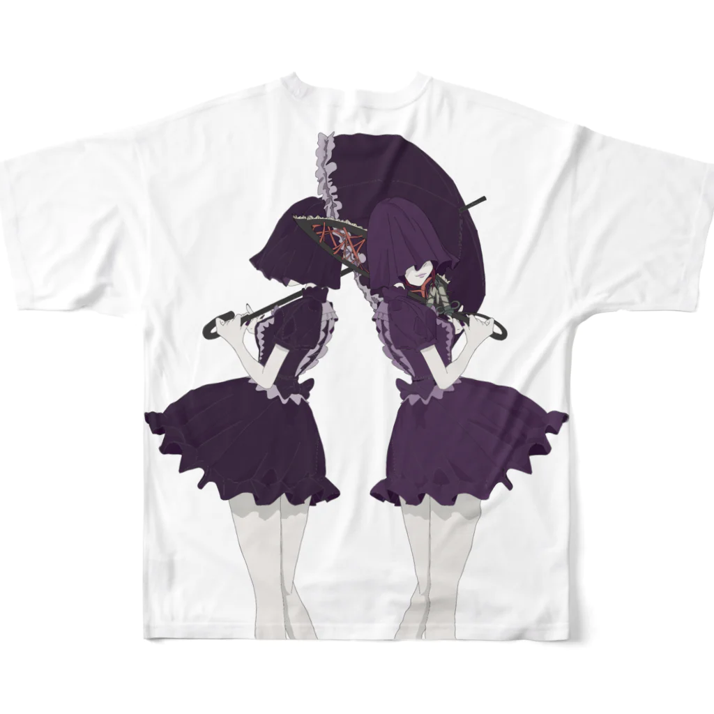 Ameのtwin nurse フルグラフィックTシャツの背面