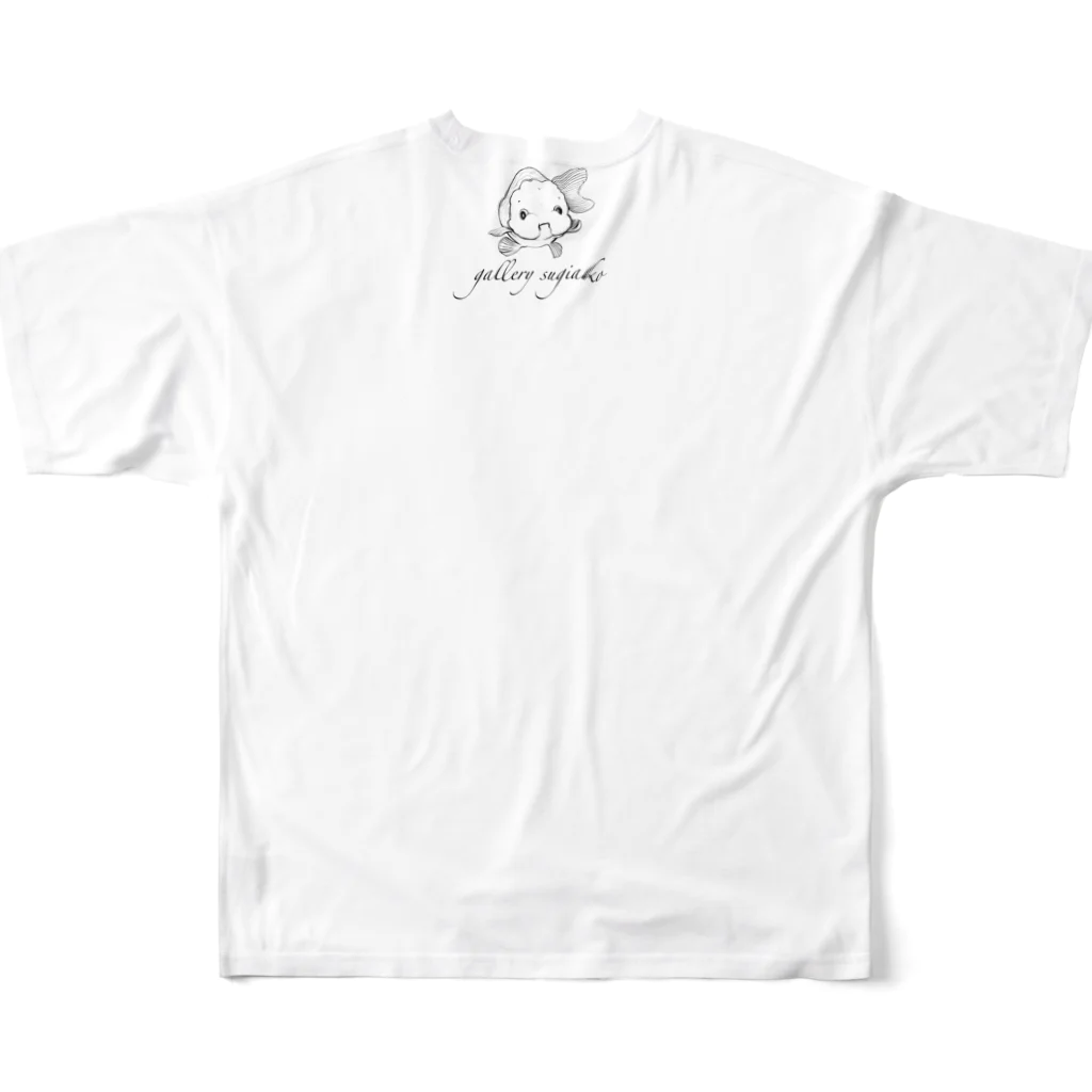 sugiakoの江戸ちゃん All-Over Print T-Shirt :back