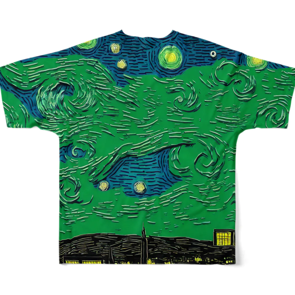 TakashiSのgreen clouds フルグラフィックTシャツの背面