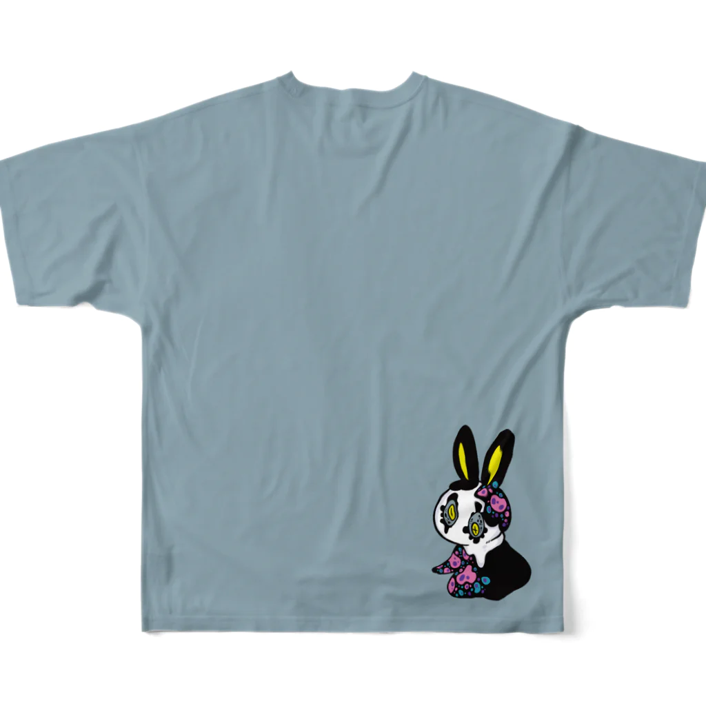 Yumenaoshiの防衛本能くん フルグラフィックTシャツの背面