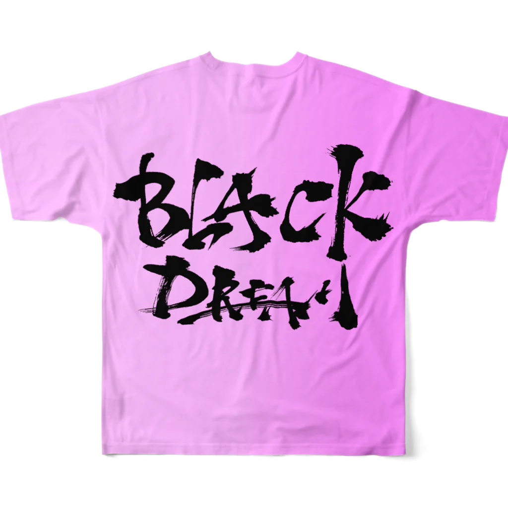 🧛‍♀️綾瀬凛🧛‍♀️のBlack Dream フルグラフィックTシャツA フルグラフィックTシャツの背面