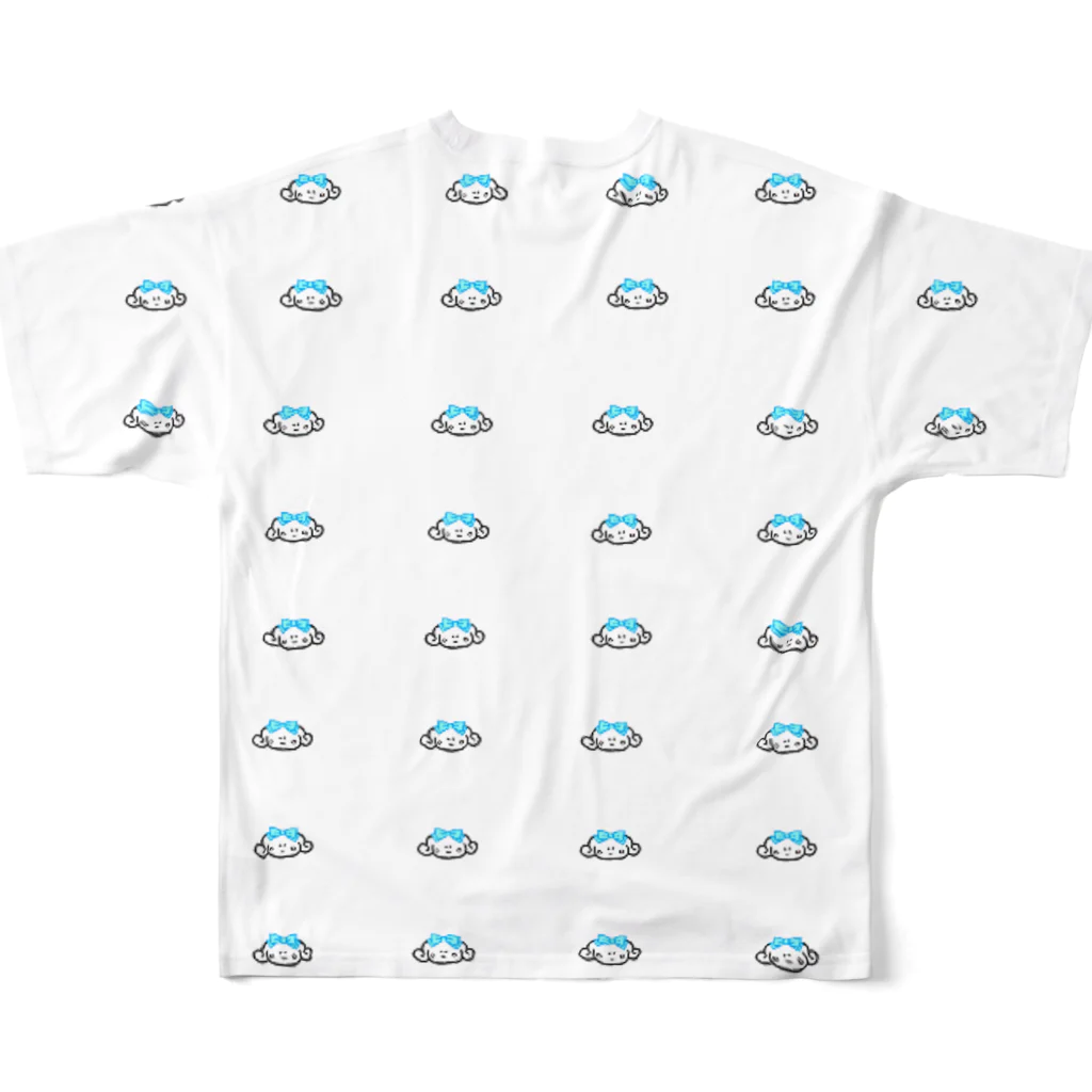  #satisfyingのMIMIQURU ミミキュル All-Over Print T-Shirt :back