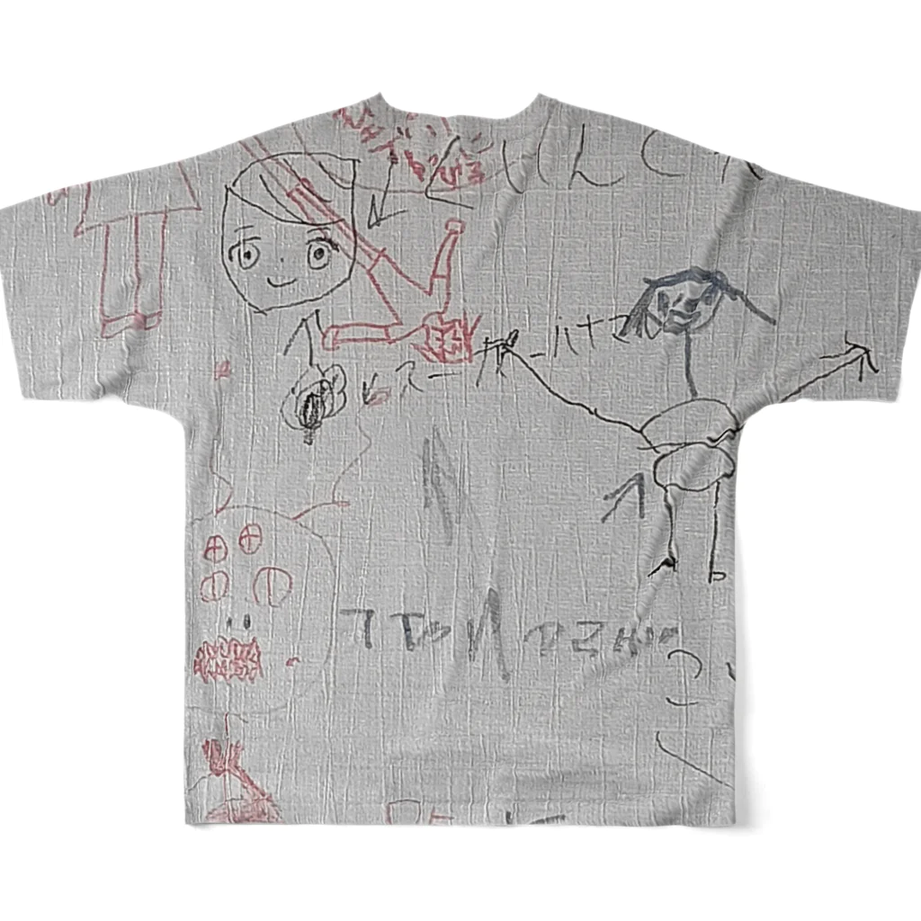Culture Clubの[ TAMAGOBITO ] 落書き カットソー  All-Over Print T-Shirt :back
