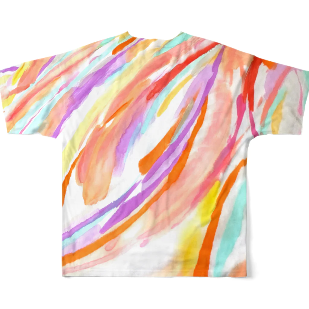 amorphousのW -えがおのしわ- シリーズ02 All-Over Print T-Shirt :back