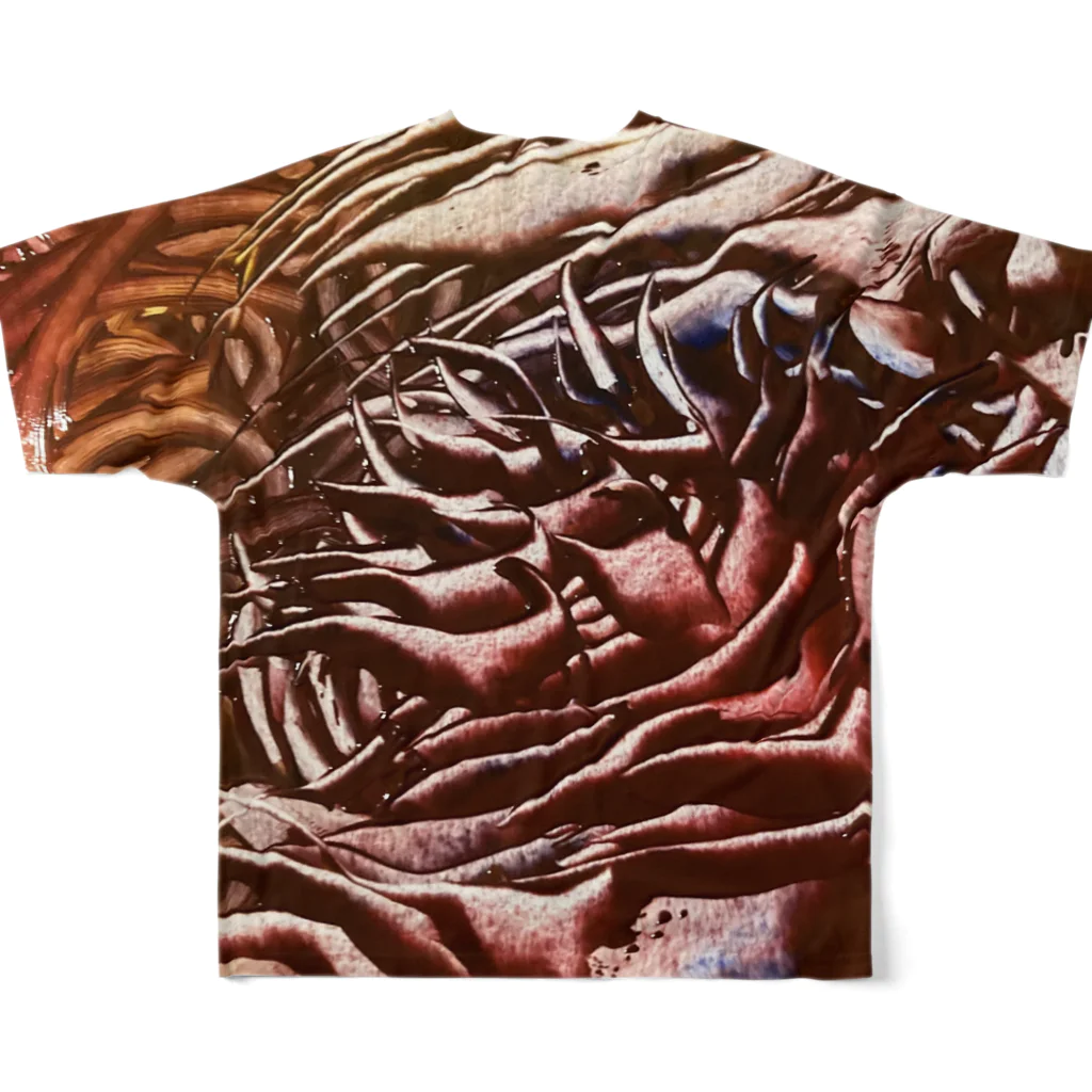 キモグラフィック屋さん － Unconscious Art －のカルマＢ All-Over Print T-Shirt :back