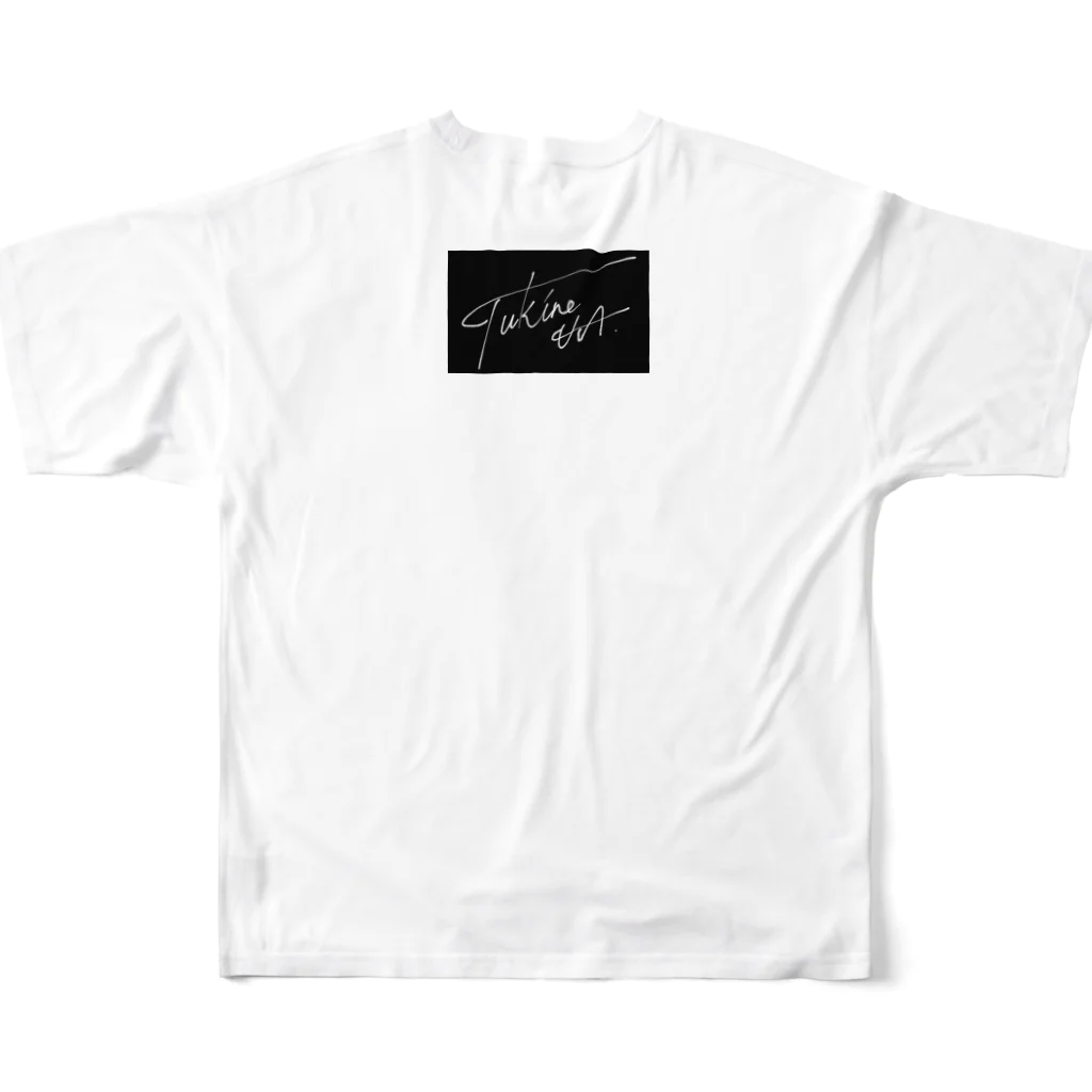 月の猫缶のHYDE & SEEK フルグラフィックTシャツの背面