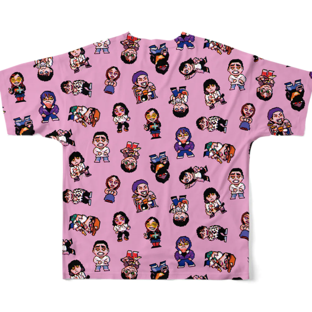 マニーズ エンターテイメントのピースメーカー　ピンク All-Over Print T-Shirt :back
