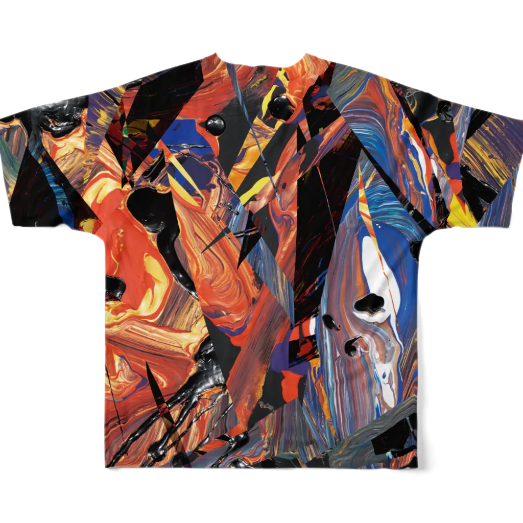 ボンドアートストア on SUZURIの【C-series】YOKABAI model ／ 冨永ボンド All-Over Print T-Shirt :back