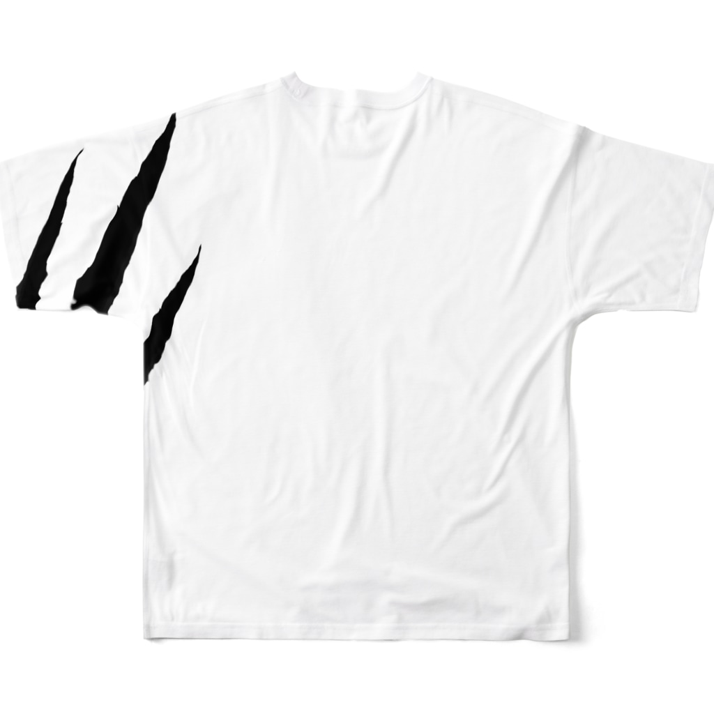 いっぷく処 てんてんの勲章の傷 All-Over Print T-Shirt :back
