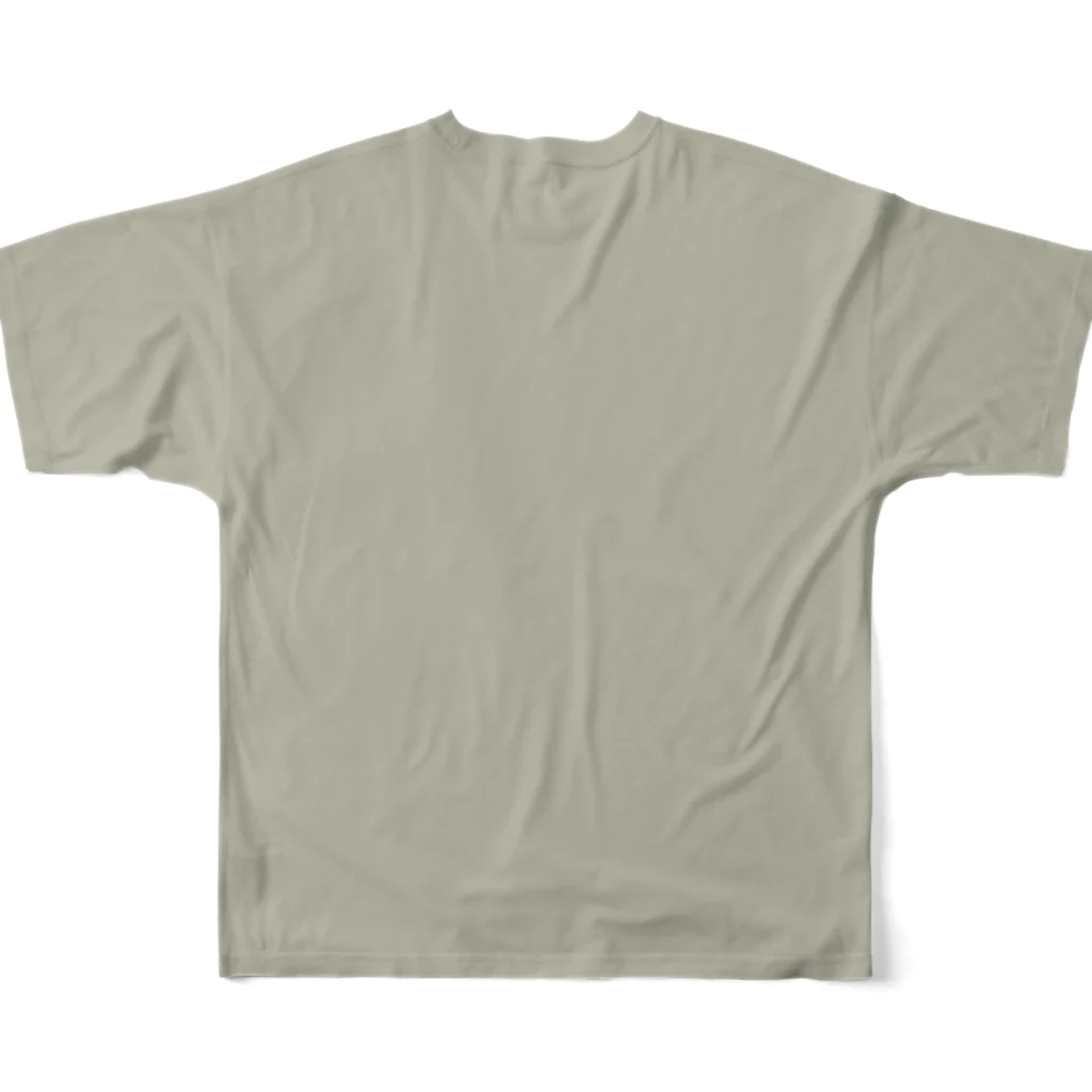 namazu8の瀑布Tシャツ フルグラフィックTシャツの背面