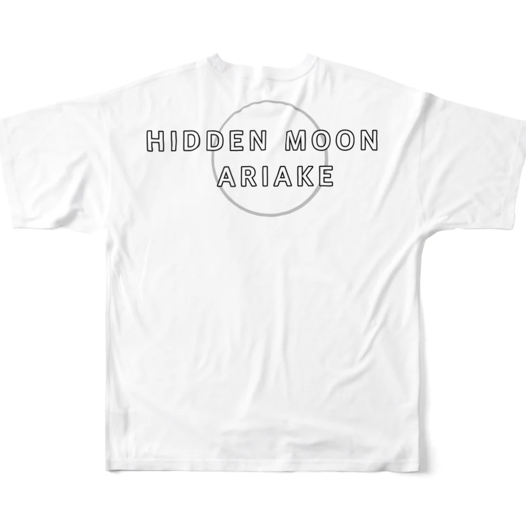 HIDDEN MOON-ARIAKEの16 All-Over Print T-Shirt :back