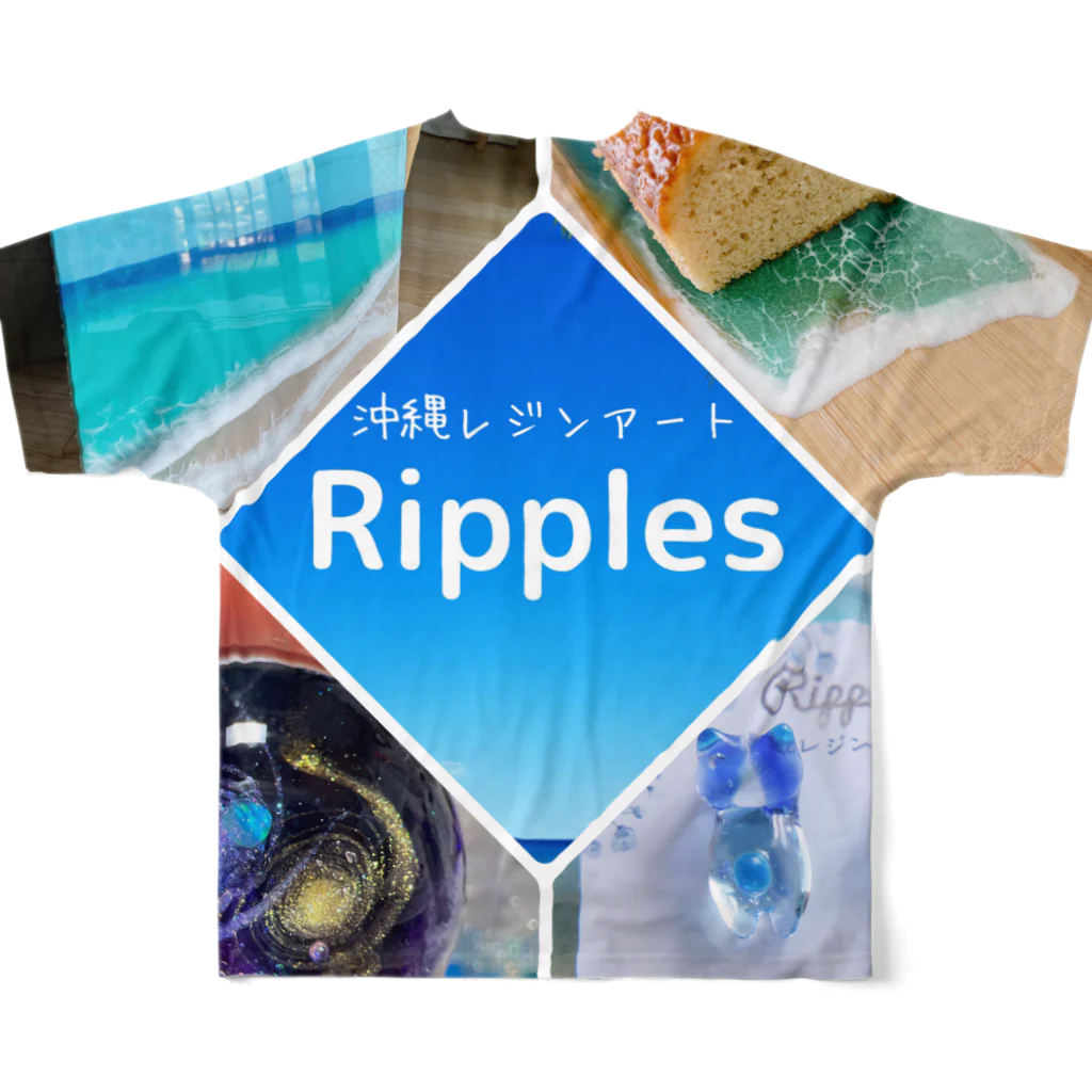 Ripples沖縄レジンアートのRipples沖縄レジンアート All-Over Print T-Shirt :back