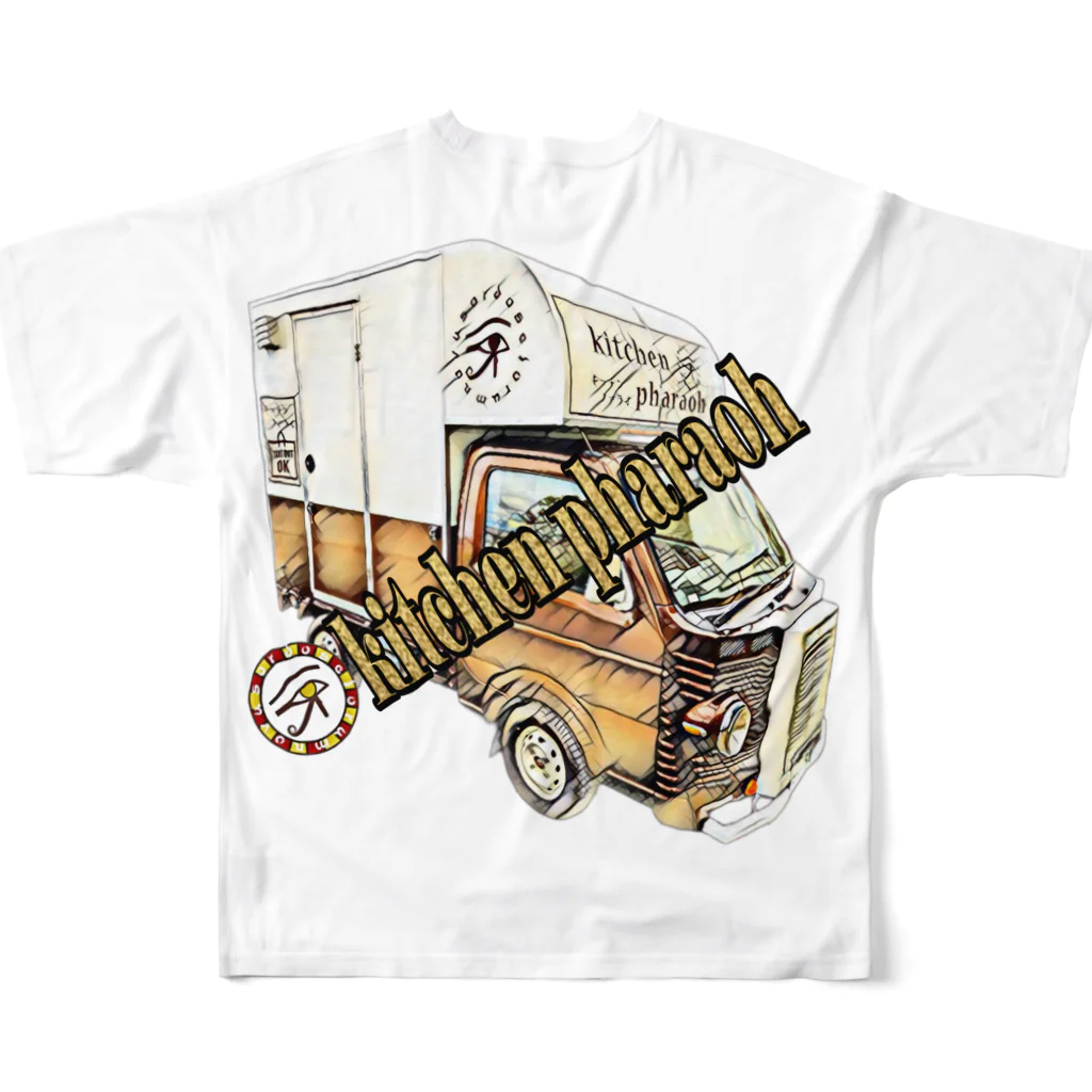 キッチンファラオのキッチンカー　デザイン All-Over Print T-Shirt :back