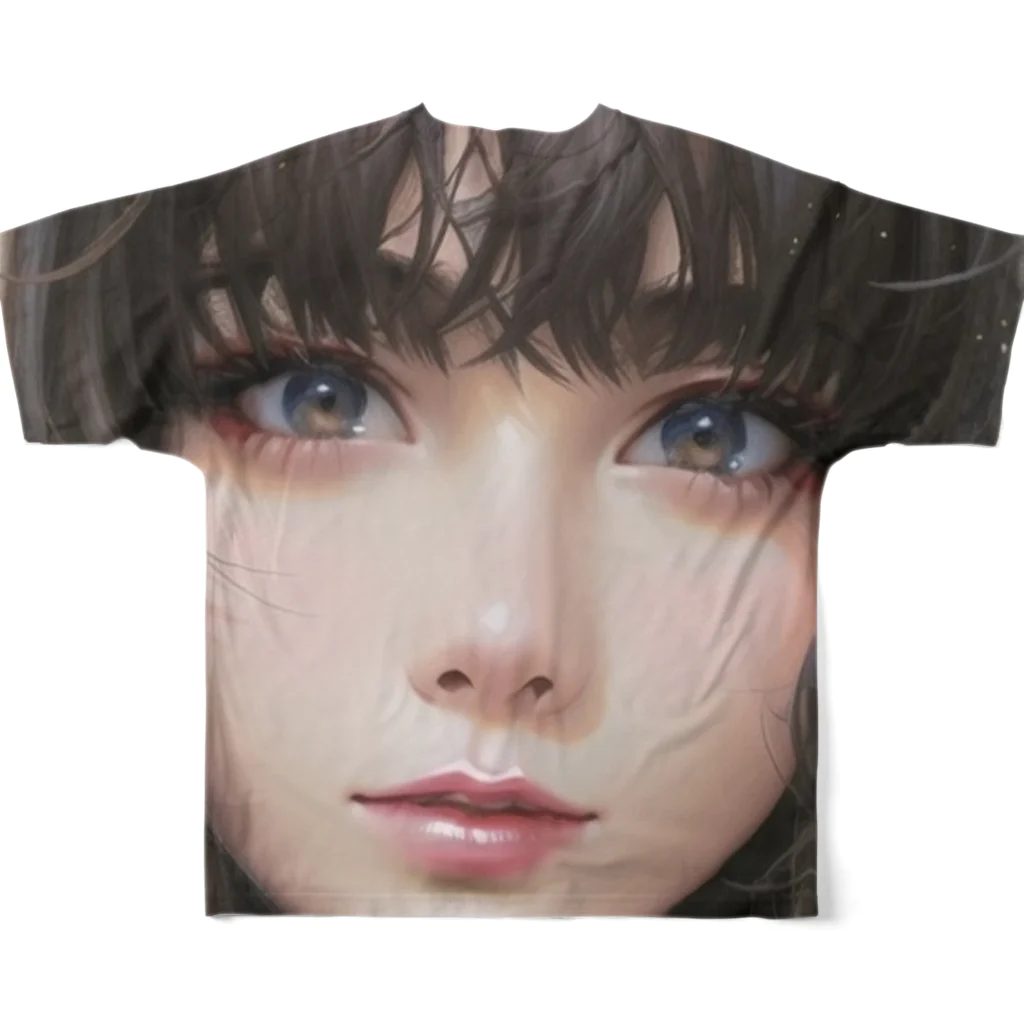 アッキーの転生したら美少女になった件！ フルグラフィックTシャツの背面