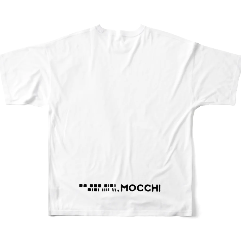 mocchi’s workshopのコンタミ フルグラフィックTシャツの背面