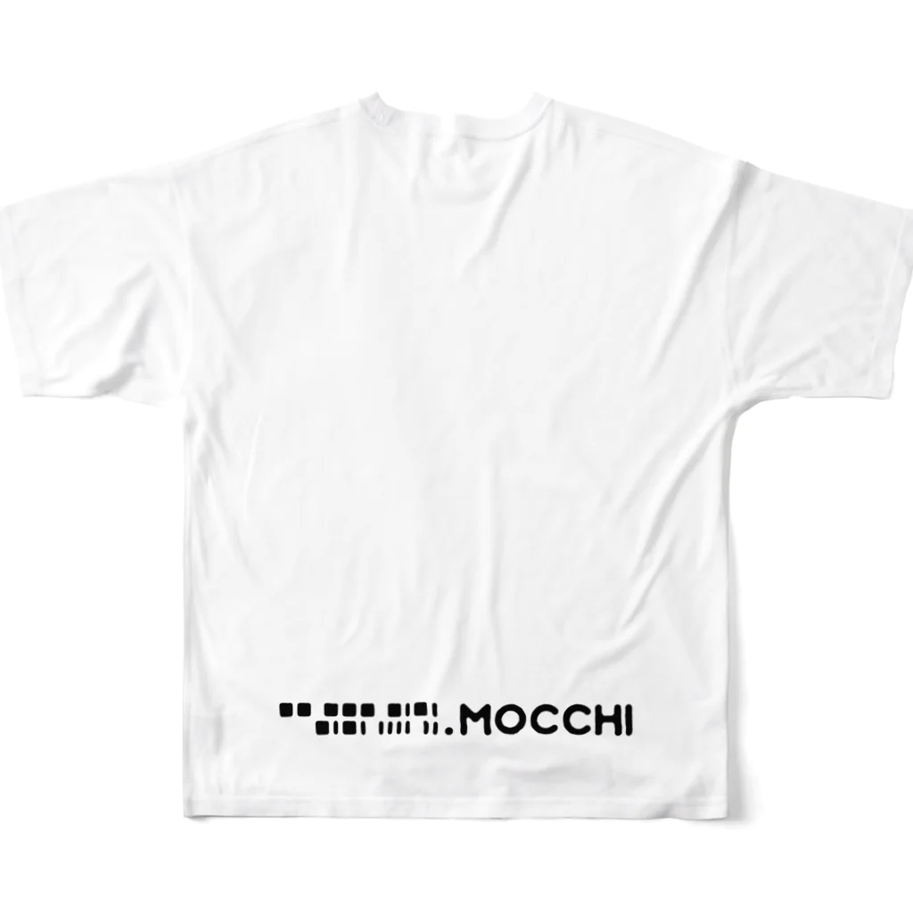 mocchi’s workshopのシロクマロウリュ フルグラフィックTシャツの背面