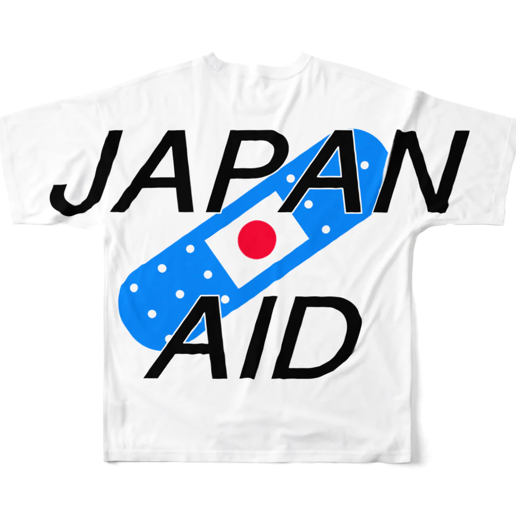 SuzutakaのJapan aid フルグラフィックTシャツの背面