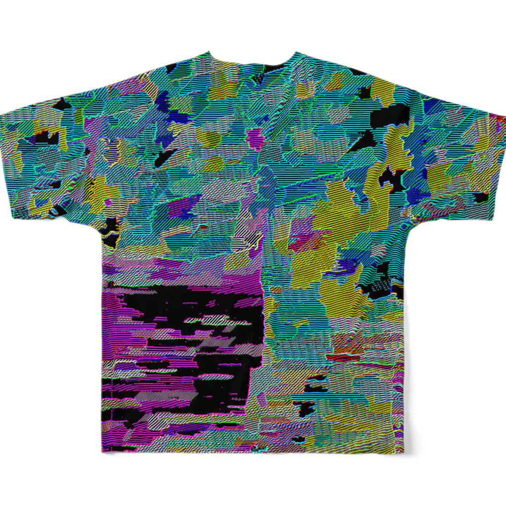 水草の地図A All-Over Print T-Shirt :back