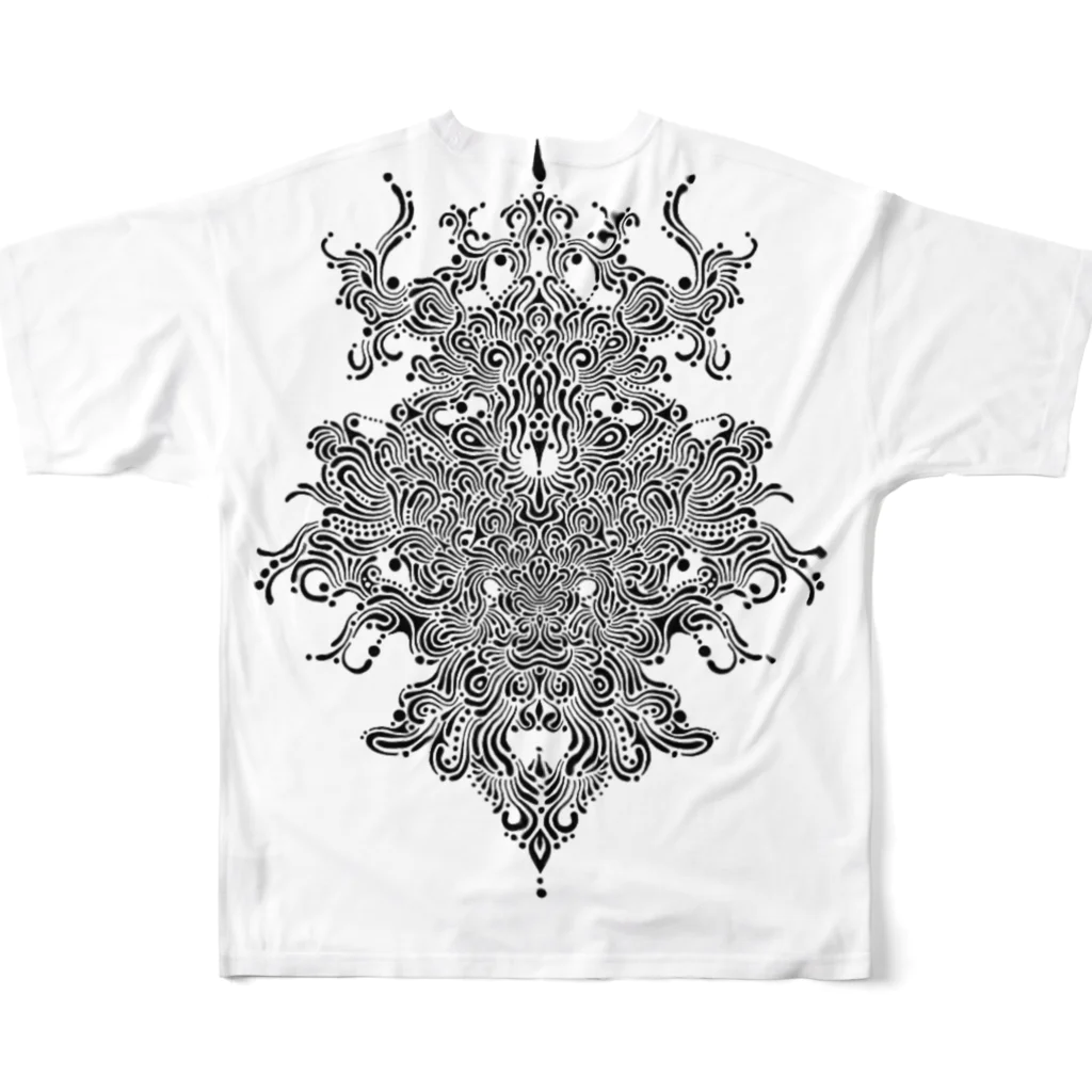 chuling changのオリジナル紋様 All-Over Print T-Shirt :back