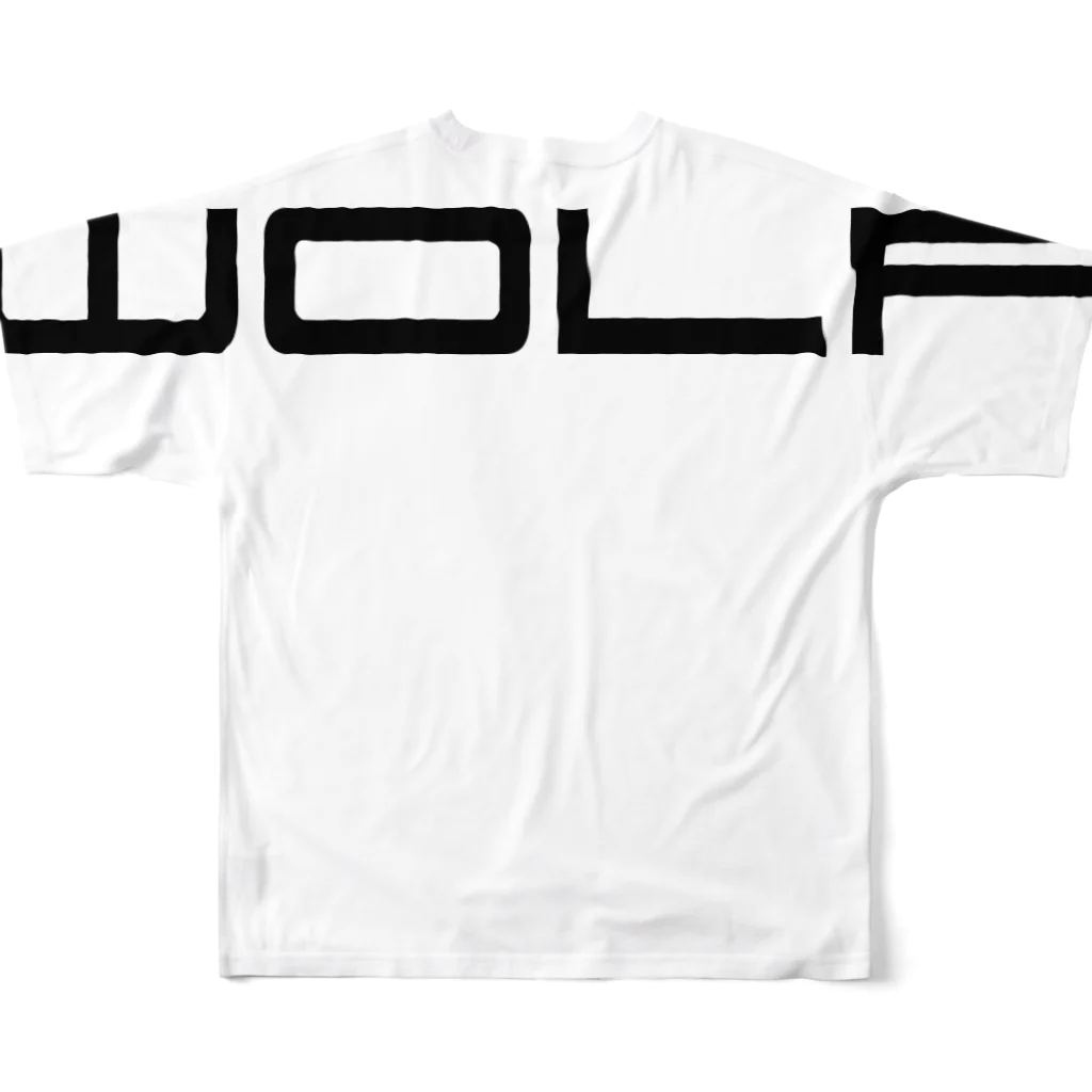 野球さんのwolfポルT All-Over Print T-Shirt :back