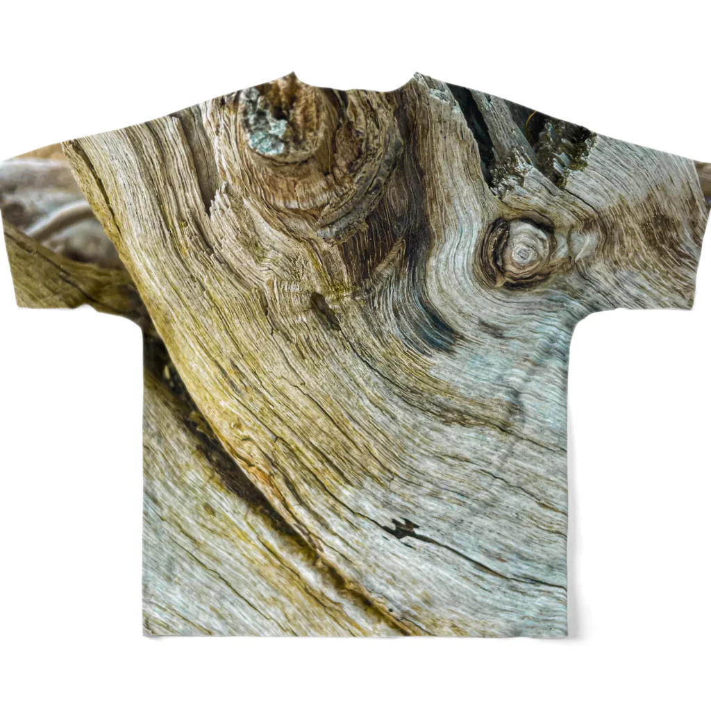 suparnaの流木のキオク フルグラフィックTシャツの背面