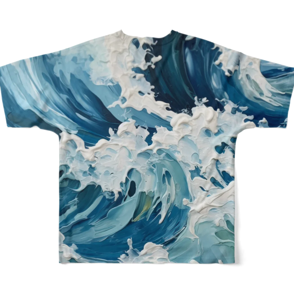 オポの🎨【Hokusai】🎨 フルグラフィックTシャツの背面