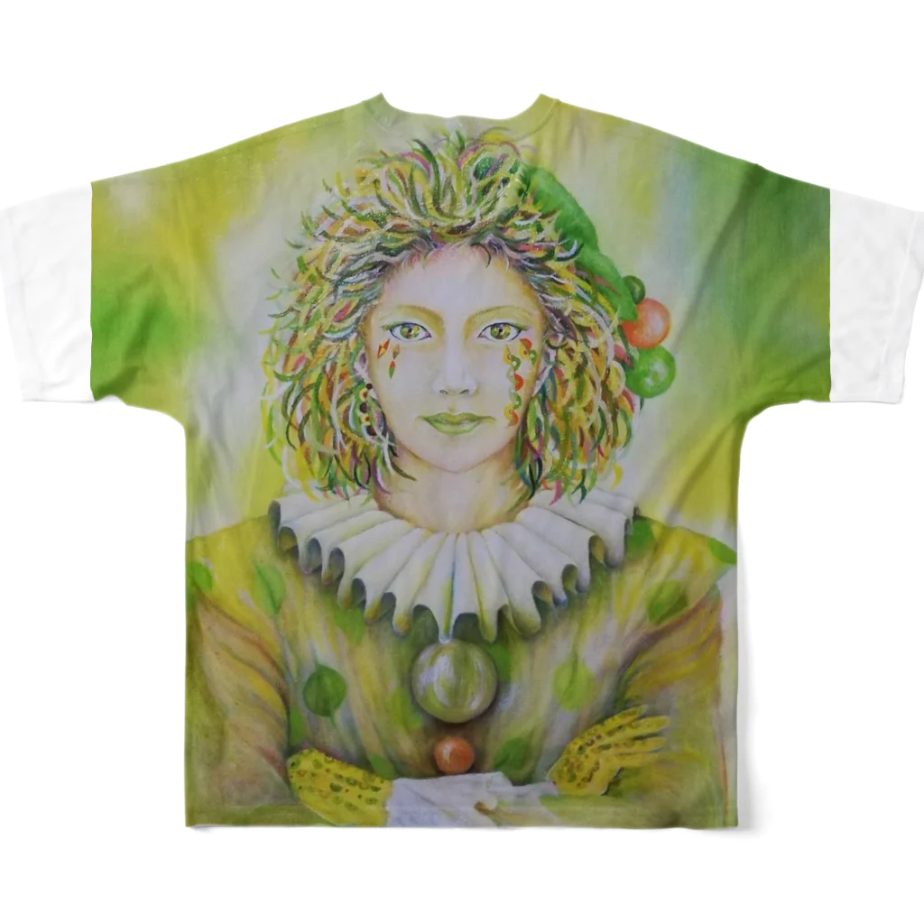 Happy Circusのハッピークラウン1 All-Over Print T-Shirt :back
