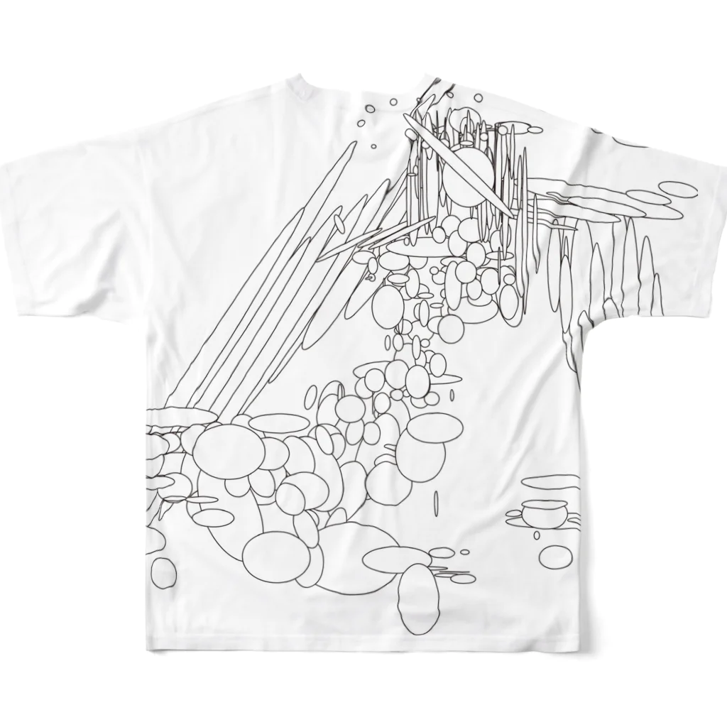 Inori Naraの天使3D All-Over Print T-Shirt :back