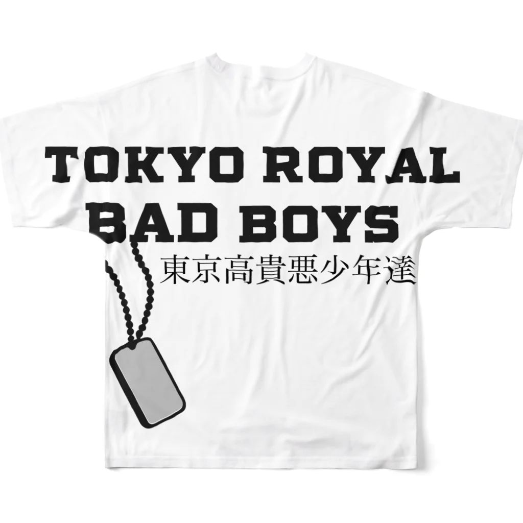 TOKYO ROYAL BAD BOYSのTOKYO ROYAL BAD BOYS All-Over Print T-Shirt :back