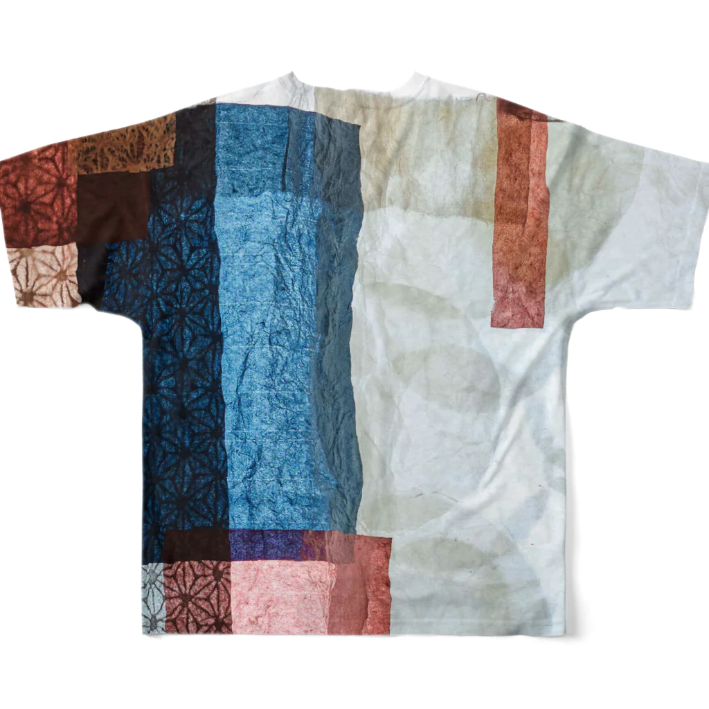 Warabi  Paper CompanyのKaze Ⅱ All-Over Print T-Shirt :back