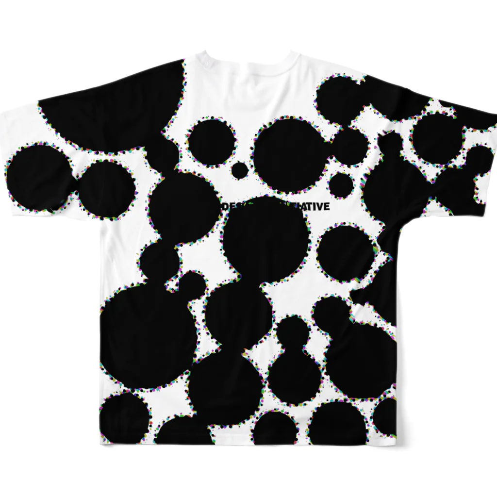 GYOUZA DESIGN INITIATIVEのドドドドドドッッッッッッッットトトトトト All-Over Print T-Shirt :back