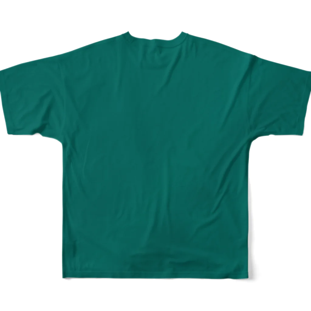 BAMBINERDSのshalom．世界を緑色に塗りつぶせ フルグラフィックTシャツの背面