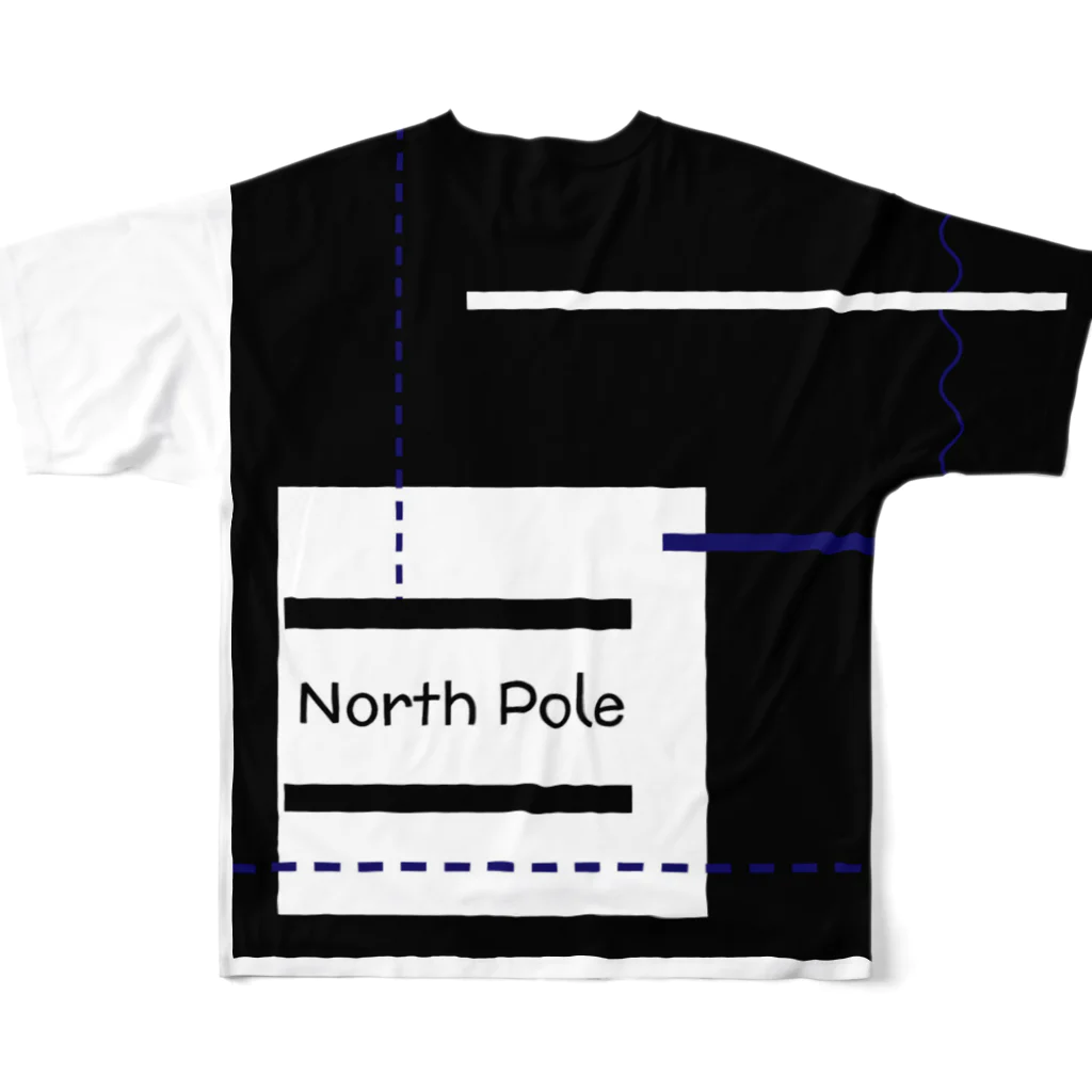 north pole miniのnorth pole（ﾉｰｽ・ﾎﾟｰﾙ） All-Over Print T-Shirt :back