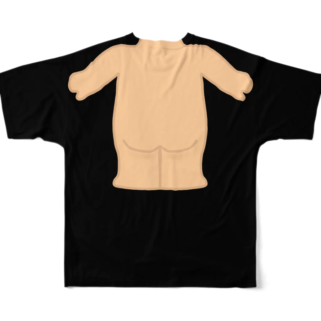 ken_ikedaの裸になれるTシャツ フルグラフィックTシャツの背面