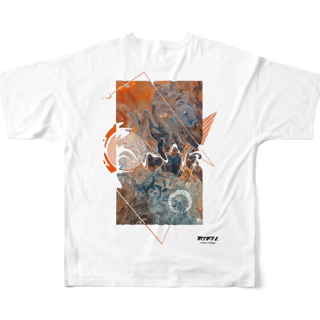 TAITAN Graphic & Design.の05.Andromeda  All-Over Print T-Shirt :back