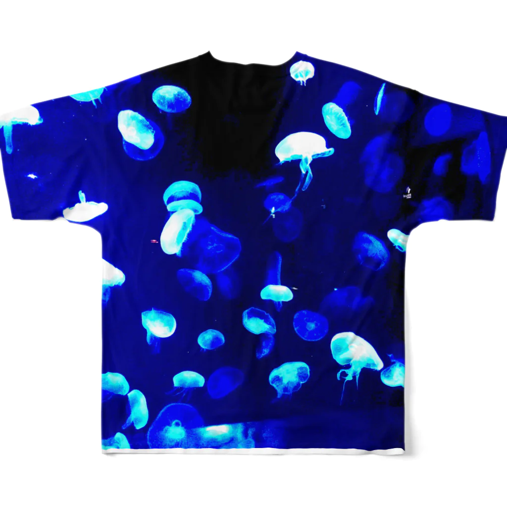 クソ雑魚陰キャパパの海月 All-Over Print T-Shirt :back