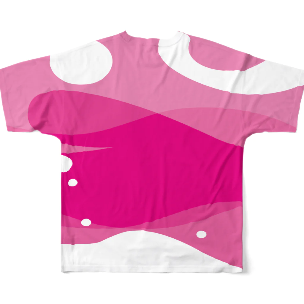 キイフォルダ／kiifolderのピンクPINK All-Over Print T-Shirt :back