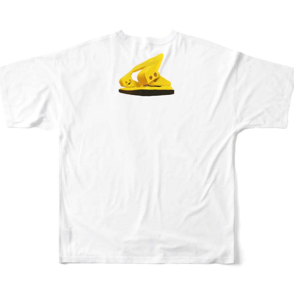 路地と芥子のsmiley punch-kun All-Over Print T-Shirt :back