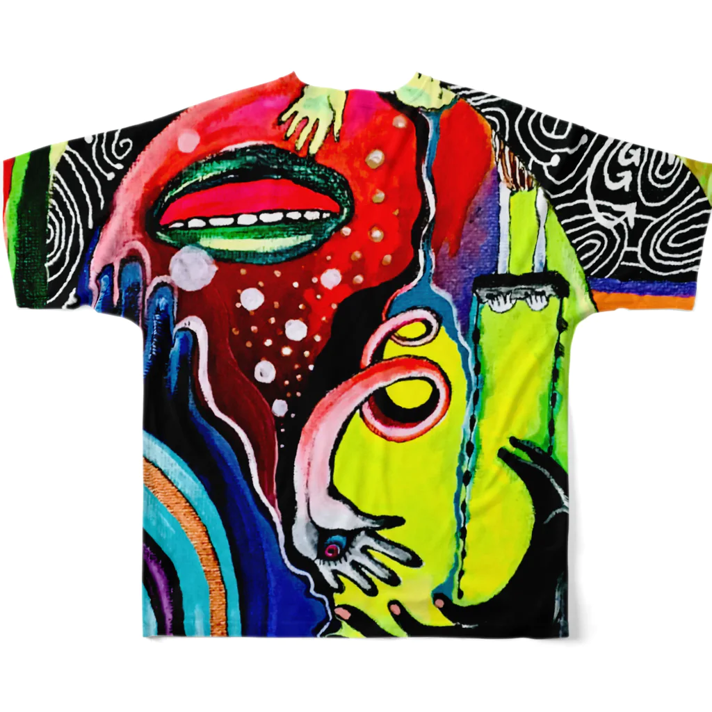 donmakiの手描きイラスト All-Over Print T-Shirt :back