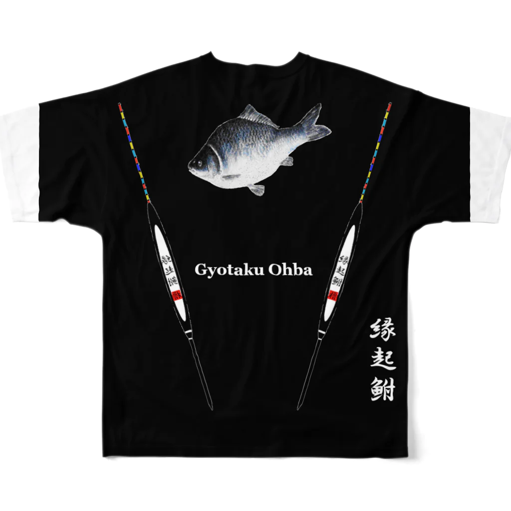 G-HERRINGのGYOTAKU OHBA（へら鮒） フルグラフィックTシャツの背面