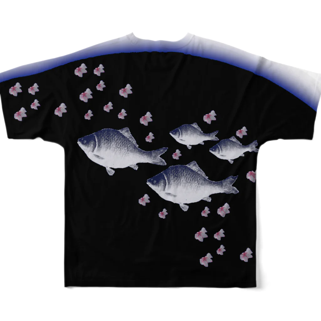 G-HERRINGのGYOTAKU OHBA（へら鮒） フルグラフィックTシャツの背面